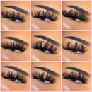 Glatte, schicke, flauschige falsche Wimpern, 25 mm, Nerzwimpern, Großhandel, lange, volle Streifenwimpern, Anbieter von Nerzwimpern, Verlängerung, Bulk, 1 Paar