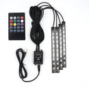 Niscarda LED Car Foot Light Lámpara ambiental con control remoto Múltiples modos Luces decorativas interiores automotrices