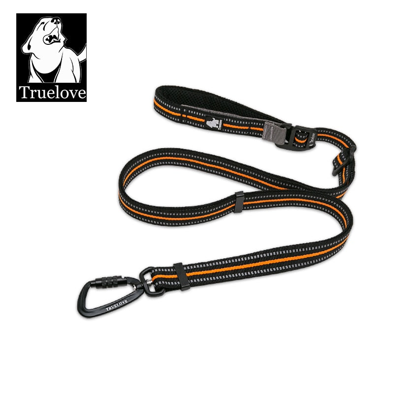 Truelove Haustierleine Freihändig verstellbare Hundeleine aus Nylonmaterial mit Karabiner TLL2671