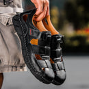 2020 Klassische Herren Sandalen Sommer Echtes Leder Sandalen Männer Outdoor Casual Leichte Sandale Mode Männer Slipper Größe 38-48