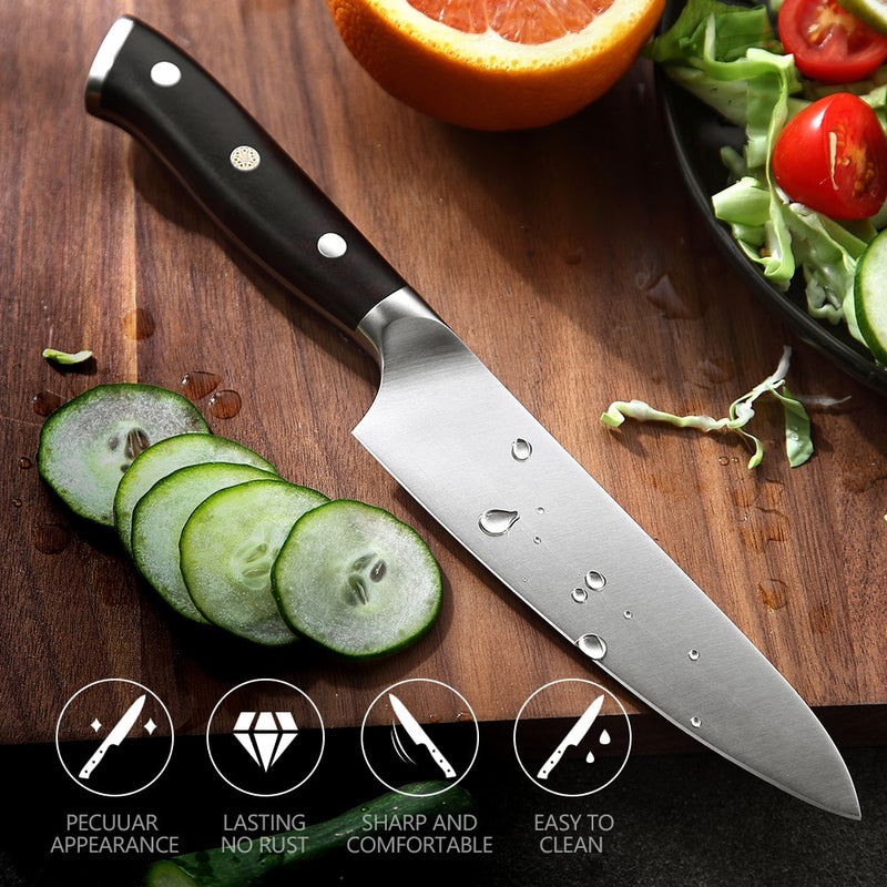 XINZUO 5" Inch Utility Knife GERMAN 1.4116 Steel Best Kitchen Knife New Parer Fruit Knife with Ebony Handle Kitchen Accessories