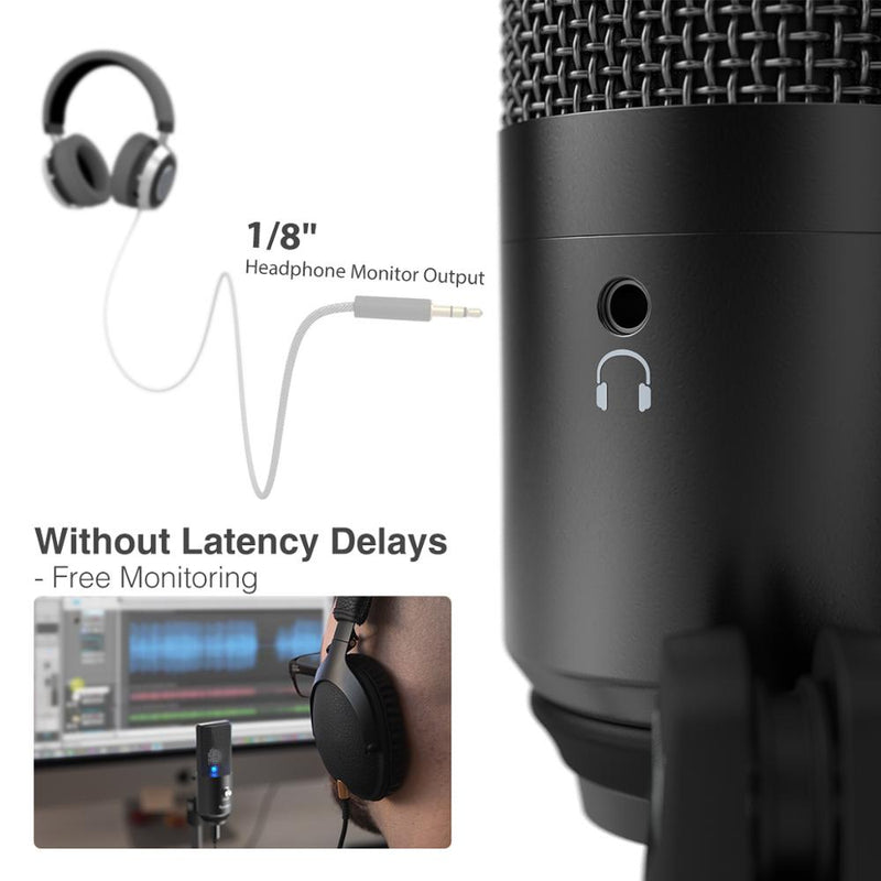 FIFINE USB-Mikrofon für Laptop und Computer zum Aufnehmen von Streaming-Voice-overs Podcasting für Audio&amp;Video K670
