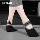MKYG1902 MEIKANG Damen-Zehen-Yoga-Socken Frottee-Sohle, rutschfest, 5 Finger, rutschfest, hochwertige Marke, Tanz, Pilates, Ballett, Yoga, Meias