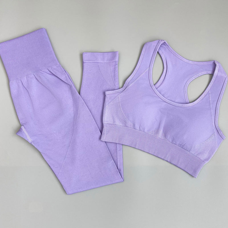 Fitness Women Yoga Set Seamless Sportswear Workout Sport Leggings+Top+Bra Gym Set Woman Gym Clothing Shorts Sets 2021 HOT