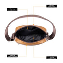 Bandolera WESTAL para hombre, bandolera informal de piel auténtica, Mini bandolera para hombre, bandolera pequeña para hombre, para teléfono 7362