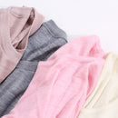 100 % Merinowolle Damen-Thermo-Unterwäsche, Dicke 260 g/m² Damen-Langunterhosen, die im Winter wärmer sind