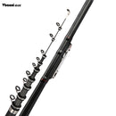 Carbon Fiber Spinning Fishing Rod Power Telescopic Rock Fishing Pole Carp Feeder Travel Boats Sea 2.4m2.7m3.6m4.5m5.4m6.3m VBONI