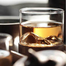 5 Unzen Berg Weinglas Becher mit hölzernem chinesischem Teebecher Boden Whiskygläser Japanischer Haushalt Teetasse Holzbecher Geschenk