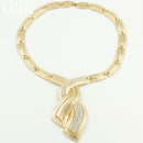 Mode Afrikanische Dubai Gold Schmuck Nigerianischen Kristall Halskette Creolen Frauen Italienische Brautschmuck Sets Hochzeit Zubehör