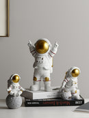 Nordic Modern Astronaut Miniaturfiguren Harz Handwerk Home Fairy Garden Schreibtisch Dekoration Einrichtungsartikel Raumzubehör