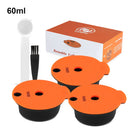 ICafilas180/60ml Refillable Espresso Coffee Maker Capsules for BOSCH Machine Tassimo Reusable Filter Coffee Pod Eco-Friendly