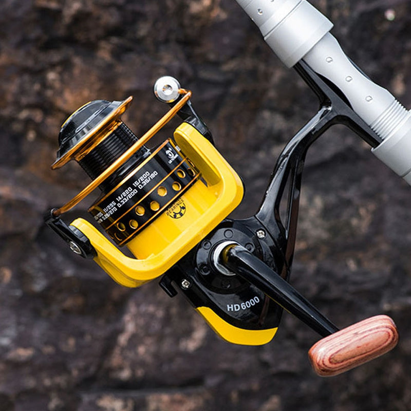 12BB 12 Ball 1000-7000 Bearings Fishing Reels Super Big Sea Fishing Wheel High Speed 5.2:1 Metal Spinning Reel Fish Tools