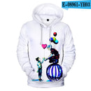 Die neuesten 3D Hisoka Hoodies Sweatshirts Männer Frauen Hoodie Mode Herbst 3D Comic Hisoka Jungen Mädchen Schwarz + Weiß Pullover