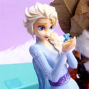 Disney Frozen Elsa Prinzessin 21cm PVC-Figur Aktion Sammlermodell Dekorationen Puppe Spielzeug für Kinder Neujahrsgeschenk
