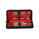 1 Set Wachsschnitzwerkzeug Edelstahl Dentalskulptur Instrument Vielseitiges Kit für Dentallaborgeräte mit PU-Halter