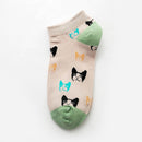 Baumwolle unsichtbare Sommerboot No Show Socken rutschfest Männer Frauen kurz Low Cut Happy Socke Hausschuhe lustige Bier Tier Hund Socken männlich