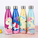 LOGO Custom Cartoon Unicorn Cute Wasserflasche Thermosflasche Edelstahl Keep Cold Cola Sport Trinkflasche für unterwegs