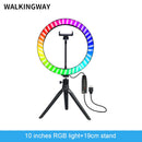 10" LED Ringlicht 26cm Fotografie Beleuchtung Dimmbare Selfie RGB Lampe mit Stativ für Make-up Youtube Tiktok Handy Kamera Video