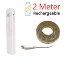 3M 2M 1M LED Smart Treppenlicht unter Bettlicht PIR Sensor Detektorsteuerung Intelligente Wandlampe Schrank Kleiderschrank Küchenlicht