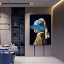 Das Mädchen mit Perlenohrringen, Gemälde auf Leinwand, Reproduktionen berühmter Kunstwerke von Jon Pop, Kunstdrucke, Wandbilder für Wohnkultur