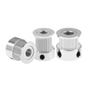 Zubehör für 3D-Druckerteile GT2 20 Zähne Bohrung 4/5/6/6,35/8 mm 2GT Zahnriemenscheibe aus Aluminium, passend für GT2-6/10 mm offener Synchronriemen