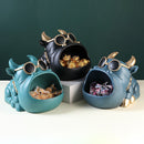 Decoración de la habitación del hogar, figurita en miniatura 3D, estatua de perro genial, escultura, decoración de mesa, caja de almacenamiento de artículos diversos de escritorio, banco de monedas decorativo