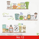 24 estilos Serie de plantas Pegatinas de pared para sala de estar Dormitorio Hojas verdes Calcomanías de pared extraíbles Vinilo DIY Murales ecológicos