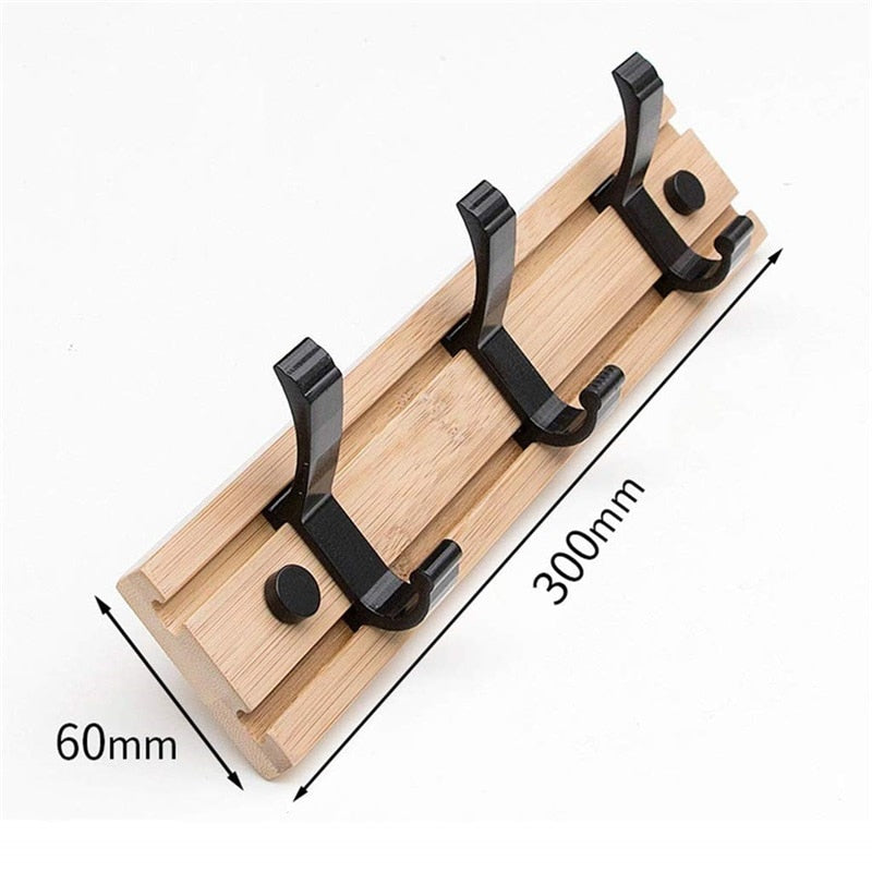 Nordic Fashion Style Bedroom Furniture Coat Rack Clothes Hanger Hooks Living Room Closet Bamboo Hat Racks Coat Hanger Wall Hook