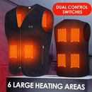 Winter-USB-Heizweste 3-Gang einstellbare Temperatur Selbstheizende Weste Waschbare ärmellose Heizjacke für Outdoor-Sport
