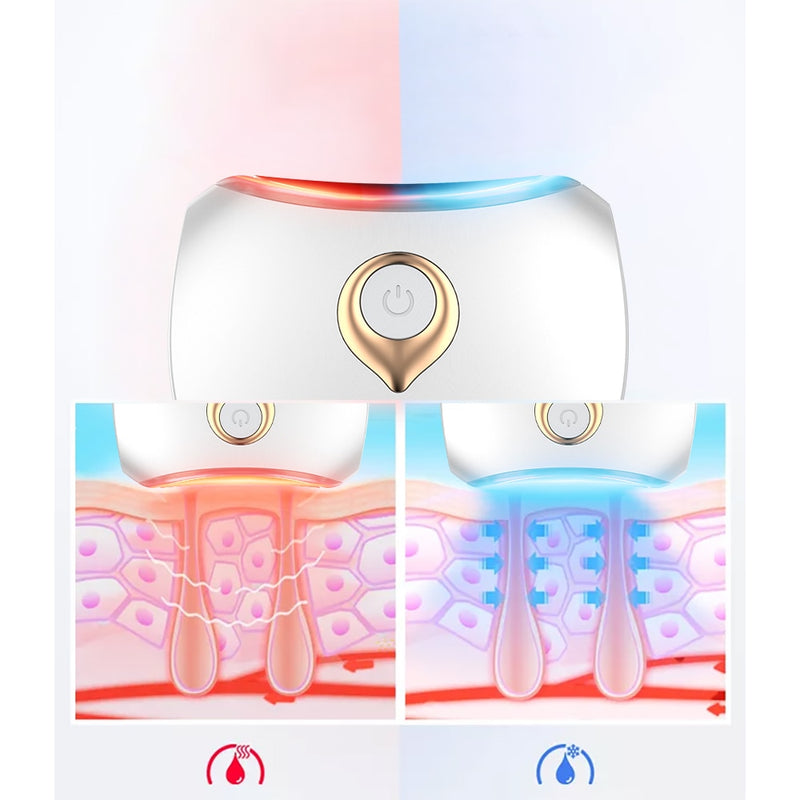 Nackenmassagegerät OKACHI GLIYA 2021 Ankunft Gesichtsmassage Hautstraffung Falten entfernen Vibration Kalt Heiß Kompresse LED EMS Therapie