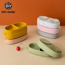 Let's Make 1Set Baby Feeding Anti-slip Pads Two-sided Suction Cup Children Silicone Baby Feeding Bowl Dish Mats Coaster for Kids