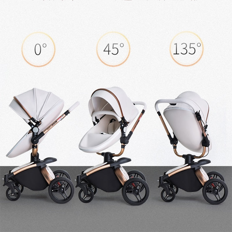 Schneller und kostenloser Versand 3in1 Aulon Kinderwagen kostenloser Rückversand Kinderwagen neues Modell 2021 Liege- und Sitz 2in1 Kutsche