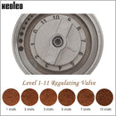 XEOLEO Manuelle Kaffeemühle 45MM Aluminium Kaffeemühle Schwarz/Braun/Silber/Gold 15g Tragbare Mini-Kaffeemühle