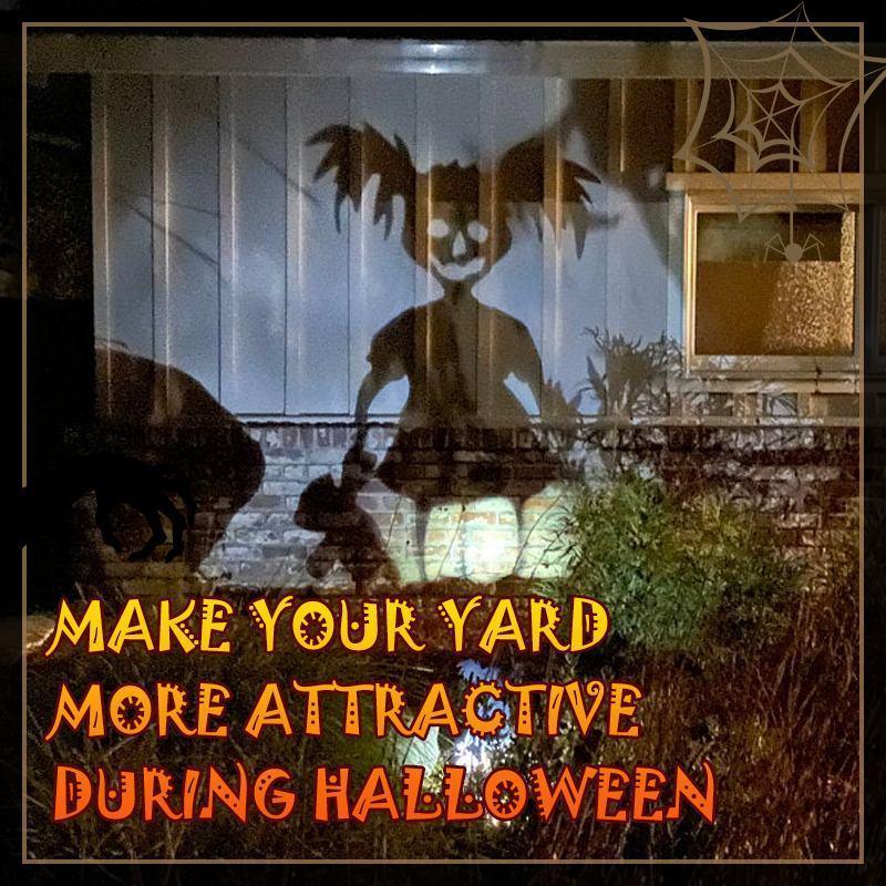 Zezzo® Halloween, süße Geister-Zombies-Metallkunst, stehende Silhouette für Garten, Hof, Haufen, Außenskulptur, kleiner Teufel, Heimdekoration