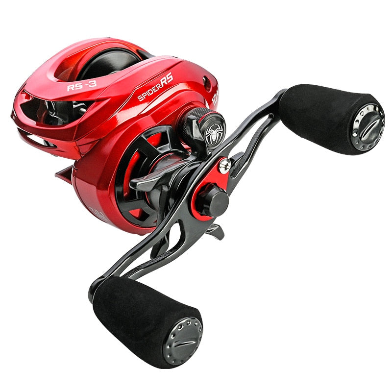 Jitai RS-3 Gull Wing Baitcasting Fishing Reel 7.3:1 High Speed 19 LB Max Drag UltraLight Spool Carp Casting Reel Fishing