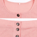 Geripptes 2-teiliges Set Damen-Sets conjunto feminino Damen Crop Tops und Hosenanzug Langarm Casual Short Top Clubwear Sets