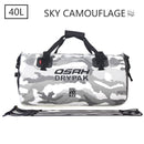 Wasserdichte Motorrad-Hecktasche Reise-Trockentasche OSAH DRYPAK Moto 40/60 Liter Motorrad-Gepäck-Rucksack Motorrad-Sitztasche