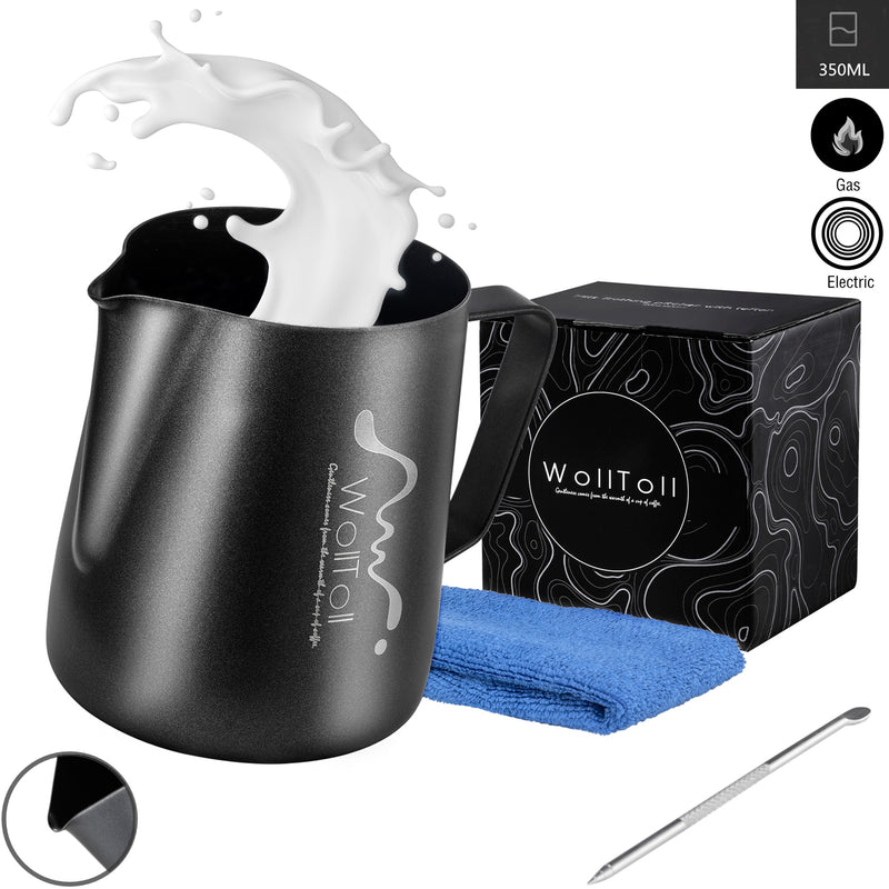 Non-stick Coating Stainless Steel Milk Frothing Pitcher Espresso Coffee Barista Craft Latte Cappuccino Cream Froth Jug Maker