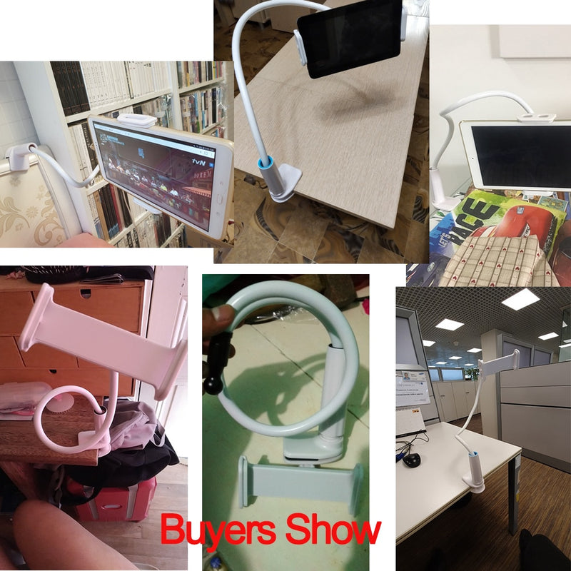 Flexibel drehen, langer Arm, fauler Telefonhalter, Tablet-Halterung, Ständerhalter für Schreibtisch, Bett, Clip, Büro, Zuhause, stark für iPad-Telefon