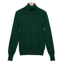 HLBCBG chic Otoño Invierno suéter grueso pulóveres mujer manga larga casual cálido básico cuello alto suéter mujer jerséis de punto top