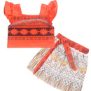 2020 Prinzessin Moana Cosplay Kostüm für Kinder Vaiana Kleid Kostüm mit Halskette für Halloween Kostüme für Kinder Mädchen Geschenke