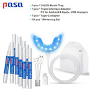 Portable Smart Cold Blue light LED Tooth Whitener Device Oral Whitening Kit 4 USB Ports For Android IOS Teeth Bleaching