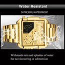 BOAMIGO Top a estrenar 3 zona horaria reloj hombre deporte relojes digitales acero inoxidable militar cuarzo reloj relogio masculino