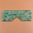 Máscara de cuarzo rosa para ojos, masajeador, máscara de ojos de Jade Natural, máscara de piedra para dormir, masajeador facial, máscara de ojos para dormir, para relajar los ojos, herramienta para el cuidado de los ojos