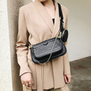 Conjunto de 3 uds. De bolsos de hombro de diseñador para mujer, monedero y bolsos de mano de piel sintética, bolso cruzado de cocodrilo para mujer, bandolera con correa ancha