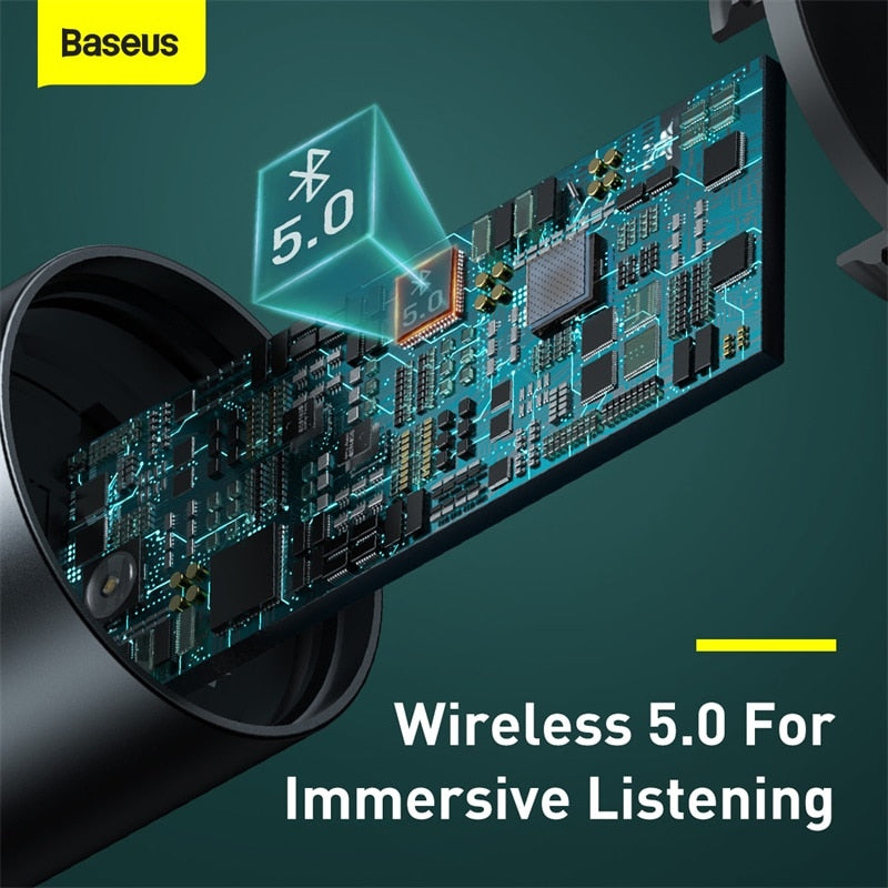Transmisor FM Baseus Adaptador de corriente Receptor de coche compatible con Bluetooth Kit de radio de 18 W Reproductor de MP3 Modulador de FM inalámbrico manos libres