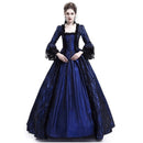 Erwachsene Frau Palace Court Prinzessin Kleid Dünnes elegantes Ballkleid Quadratischer Kragen Spitze Halloween Kostüme Renaissance Mittelalterliches Kleid