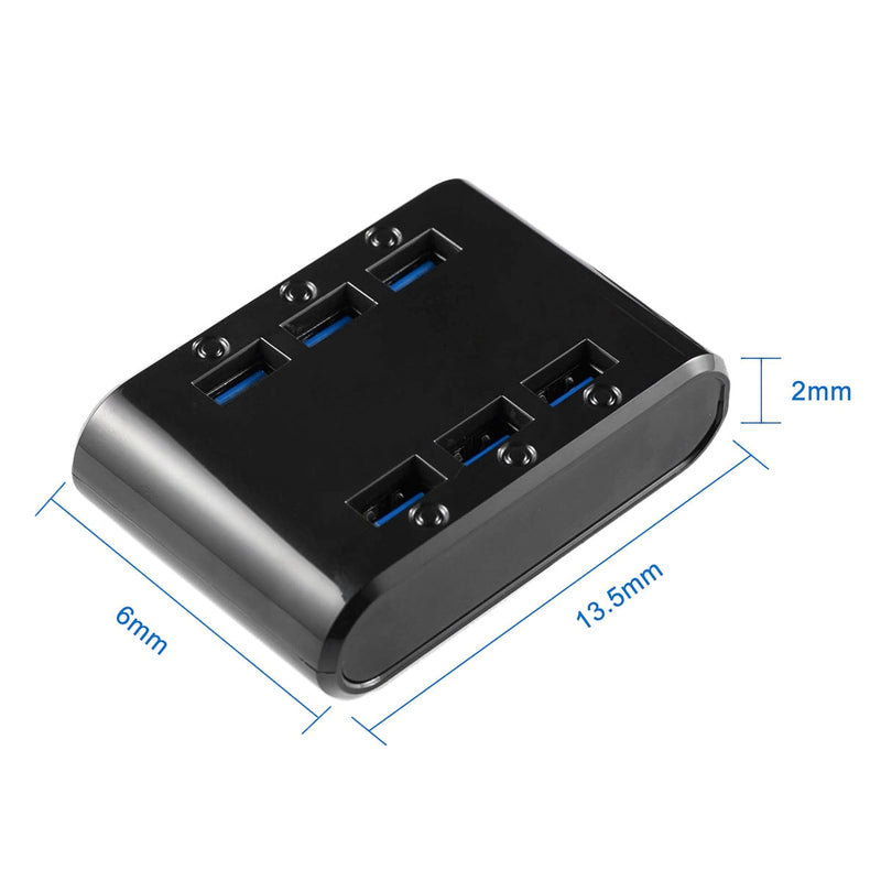 PUJIMAX EU/US/UK Stecker 24W 4.8A 6-Port USB Ladegerät Hub Power Station Handy Ladegerät für Samsung Huawei LG Iphone Adapter