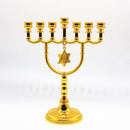 Kristallkerzenhalter Big Menorah Candelabra Messing Goldhalter 7 verzweigt religiös