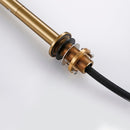 Smesiteli Unsichtbarer herausziehbarer Sprühkopf, Doppelloch, Einhandgriff, heiß und kalt, aus massivem Messing, Küchenspüle, Mischbatterie